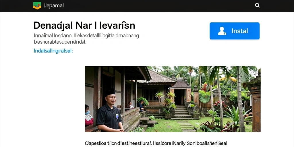 Tampilan antarmuka utama yang menarik.