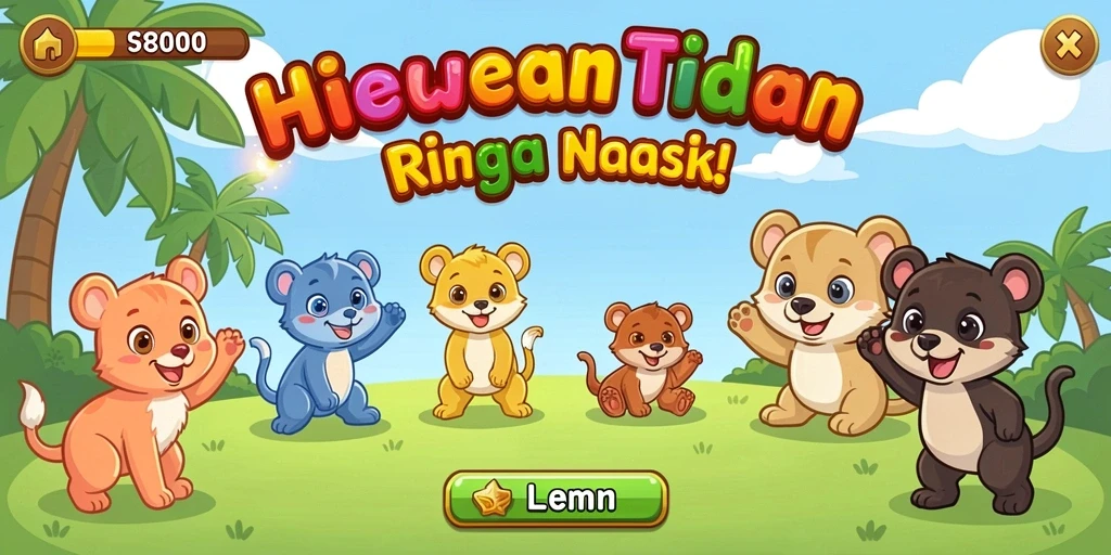Tampilan awal aplikasi yang ramah dan menarik.