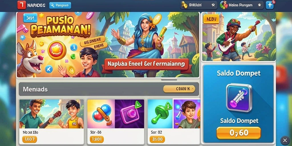 Tampilan awal yang memukau dengan karakter menarik.
