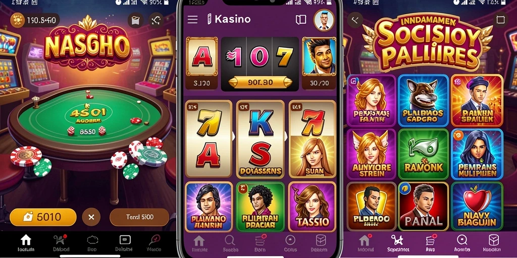 Screenshot 1 menunjukkan karakter utama di planet yang eksotis.