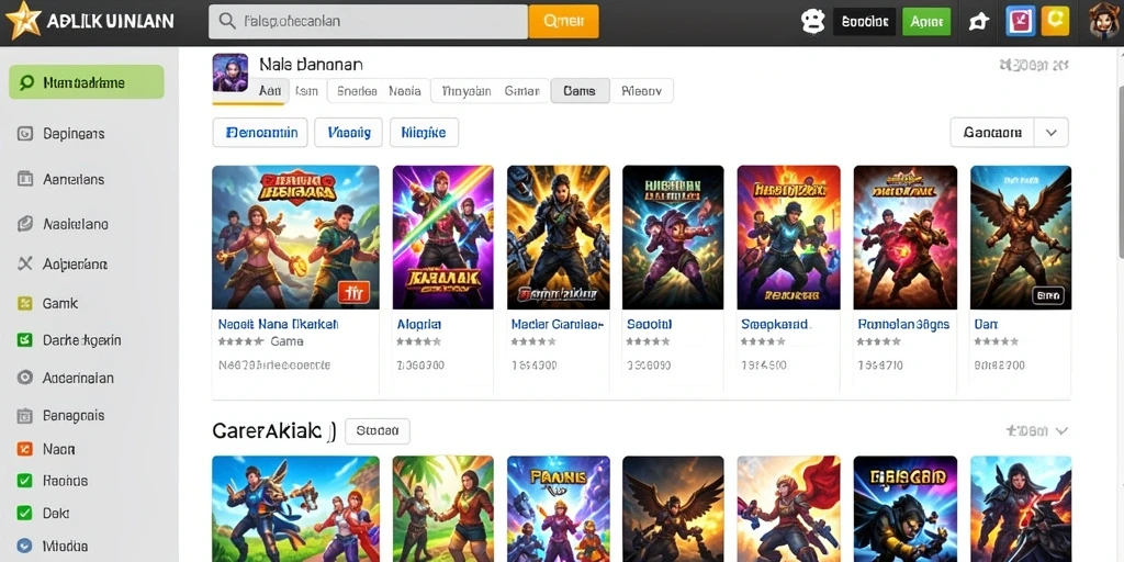 Screenshot menampilkan level yang penuh warna dan grafis menarik.