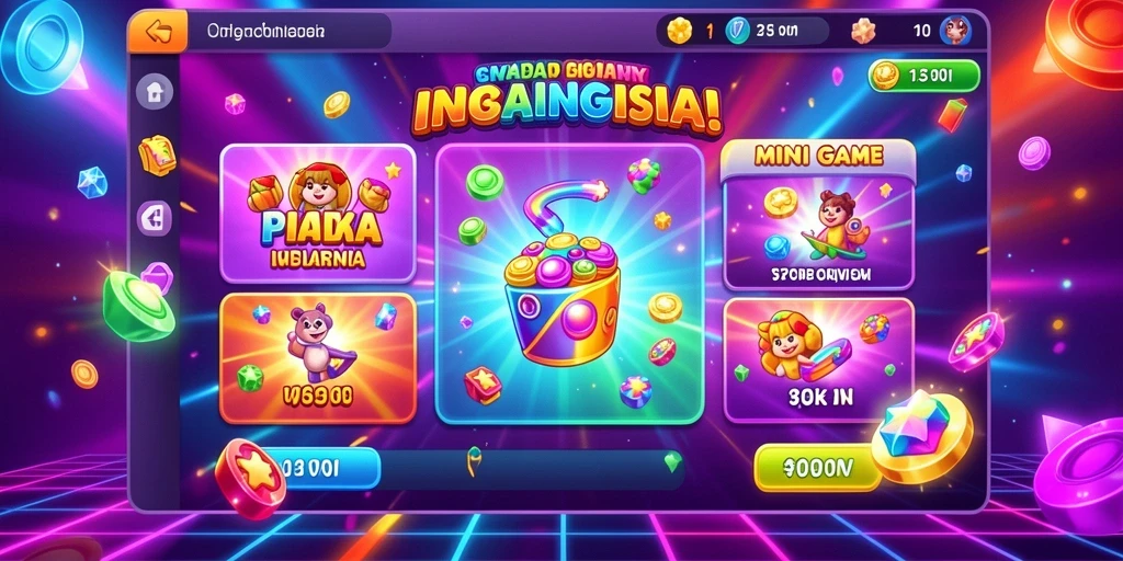Tampilan menu awal yang menarik dan mudah dinavigasi.
