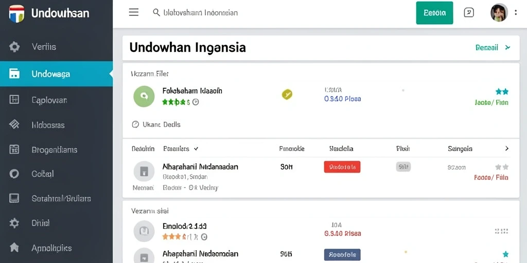 Tampilan antarmuka yang menarik dan user-friendly.