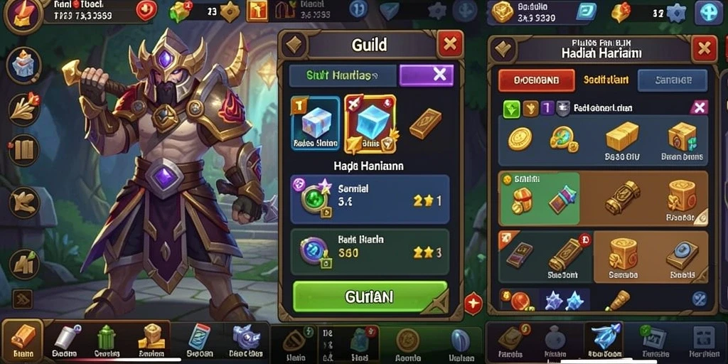 Screenshot aplikasi OJA89 menunjukkan antarmuka yang bersih dan menarik.